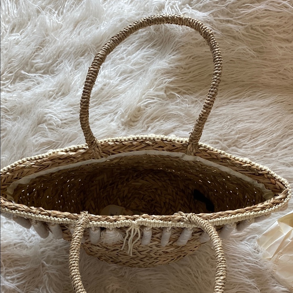 NWT Florabella Wilmington Tote, Natural & Ivory - Picture 5 of 9